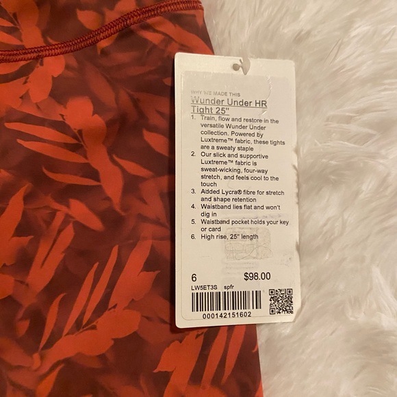 Lululemon Wunder Under High Rise Leggings 25" - Picture 12 of 12